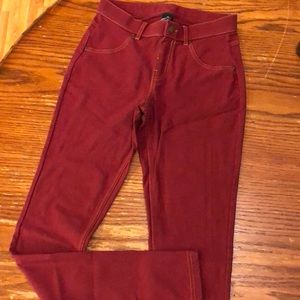 Maroon/Wine ‘Hue’ Skinny Pants